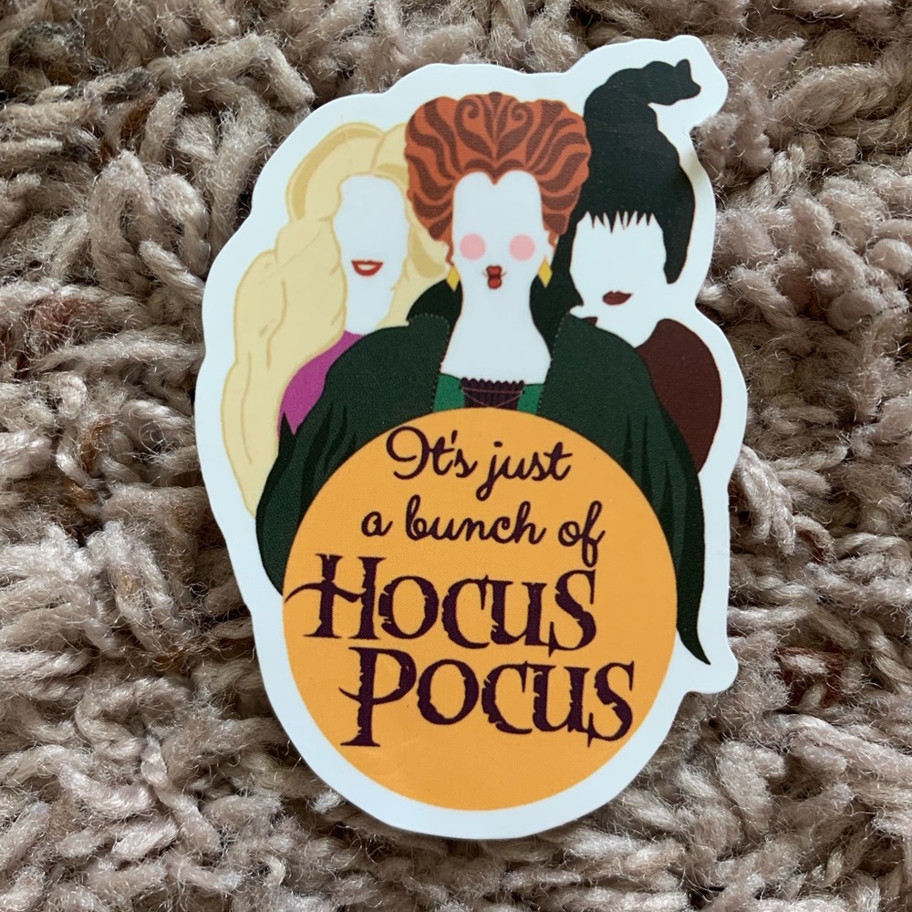6/$12 Hocus Pocus Vinyl Sticker Matte - Picture 1 of 2